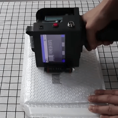 Handheld Touch Inkjet-Drucker (4,5 Zoll) inkl. 5 Kartuschen | 2-12,7mm Druckhöhe, 600 DPI, 2800mAh (Preview GIF)
