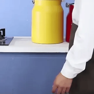 Edelstahl-Aufbewahrungstank | Luftdichter Behälter für Getreide, Reis, Mehl, Kaffee, Tee und mehr (Preview GIF)