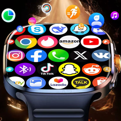 Android 10 4G Smartwatch mit Kamera (32GB RAM, 256GB Speicher) | AMOLED HD Display, SIM Karte, WLAN, GPS, Fitness Tracker, großer Akku