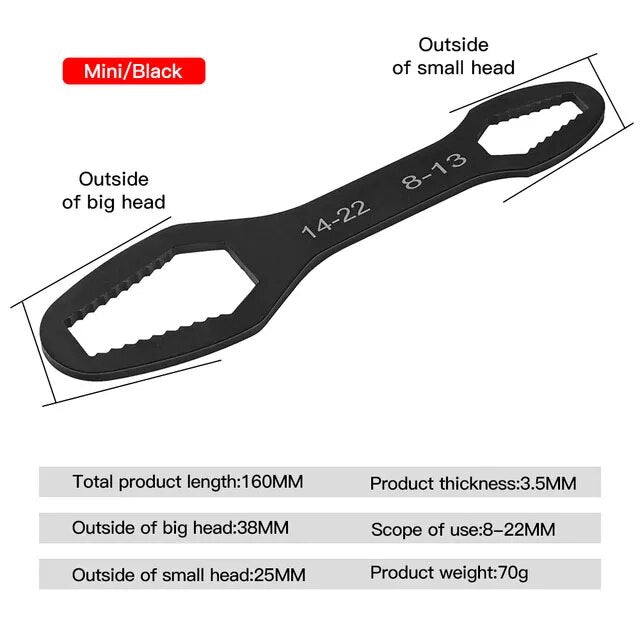 Doppelseitiger (8-22mm) Universal-Torx-Schlüssel für vielseitige Anwendungen1